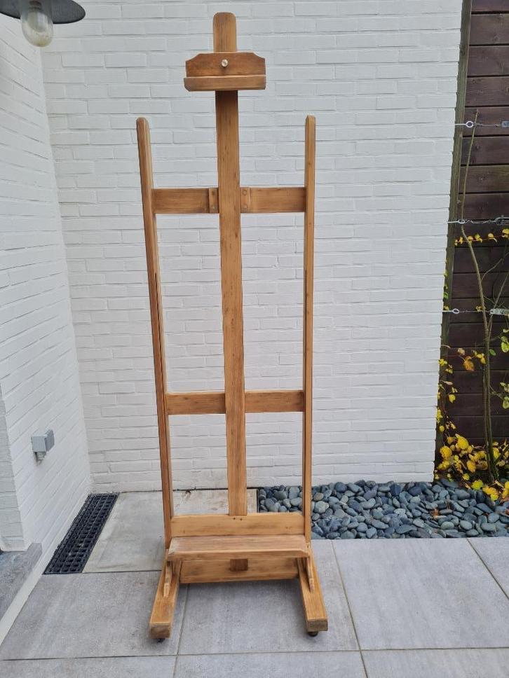 antieke professionele schildersezel, atelierezel, Hobby en Vrije tijd, Schilderen, Ezel, Ophalen of Verzenden