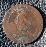 10 cent Spanje 1870, Ophalen of Verzenden, Overige landen, Losse munt