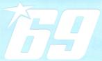 Nicky Hayden 69 MotoGP sticker #6, Motoren, Verzenden