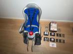 Fietsstoel OK-Baby Sirius blauw-grijs incl. 2 fietsbeugels, Fietsen en Brommers, Ok baby, Zo goed als nieuw, Achterzitje, Ophalen