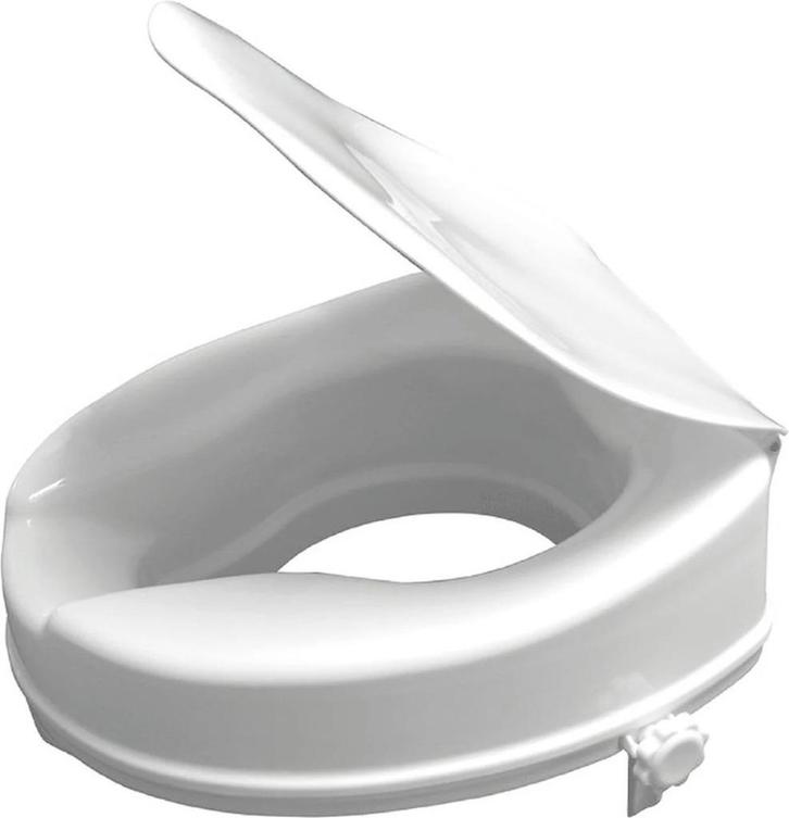 Toiletverhoger 10 cm met deksel, Doe-het-zelf en Bouw, Sanitair, Zo goed als nieuw, Toilet, Ophalen
