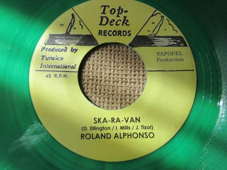 Roland Alphonso / Caspians ‎– Ska-Ra-Van / My Sunshine, CD & DVD, Vinyles Singles, Comme neuf, Single, R&B et Soul, 7 pouces, Enlèvement ou Envoi