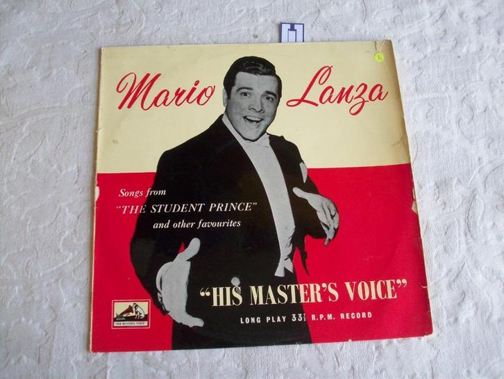 vinyl lp mario lanza, Cd's en Dvd's, Vinyl | Rock, Zo goed als nieuw, 12 inch, Ophalen of Verzenden