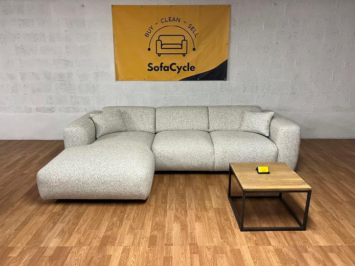 Showroommodel! Witte design hoekzetel – SofaCycle, Huis en Inrichting, Zetels | Voetbanken en poefs, Zo goed als nieuw, Ophalen of Verzenden