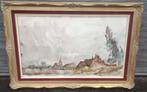 Aquarelle signe José van gucht, Ophalen of Verzenden