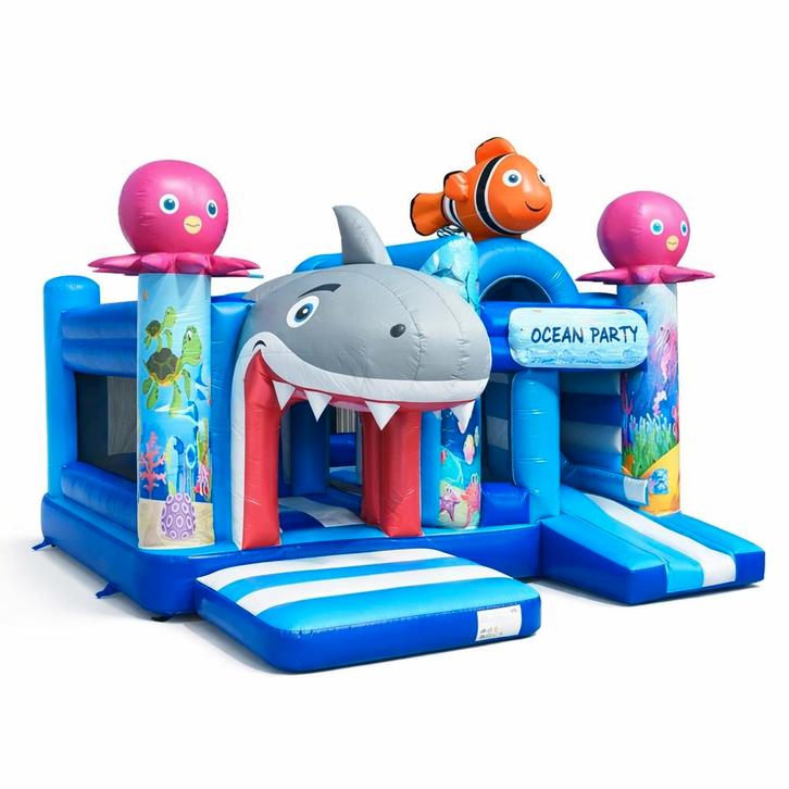 Nieuw springkasteel ocean party, Hobby en Vrije tijd, Feestartikelen | Verhuur, Ophalen