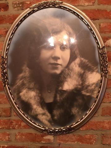 Cadre ancien avec photo., Antiquités & Art, Enlèvement