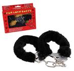 Metal Furry Handcuffs voor volwassenen in verpakking. Zwart, Ophalen of Verzenden, Nieuw