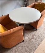 ronde tafel en 2 zeteltjes, Huis en Inrichting, Ophalen, Gebruikt