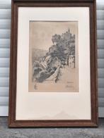 Gravure rocamadour signe p desbois, Antiquités & Art, Art | Eaux-fortes & Gravures, Enlèvement ou Envoi