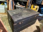 Zeer brocante grote legerkist, Huis en Inrichting, Woonaccessoires | Kisten, Ophalen, Zo goed als nieuw