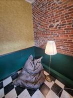 buitenzitzak bruin/grijs, Huis en Inrichting, Zitzakken, Ophalen, Zo goed als nieuw, Bruin, Zitzak