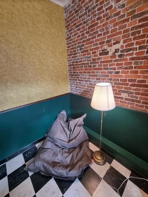 buitenzitzak bruin/grijs, Huis en Inrichting, Zitzakken, Zo goed als nieuw, Zitzak, Bruin, Ophalen