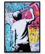 ASKO: uniek werk van 100 x 70 cm. Canvas op frame, Antiek en Kunst, Ophalen of Verzenden