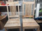 stoelen, Ophalen, Twee, Bruin, Zo goed als nieuw