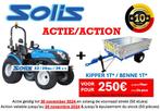 SOLIS 26 XL 9 + 9 shuttle met frontlader, Zakelijke goederen, Meer dan 10000, Nieuw, Tot 80 Pk, Ophalen