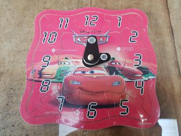 Puzzle en bois - Horloge Cars, Enlèvement ou Envoi, Neuf, Autres types