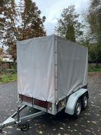 Dubbelas aanhangwagen met huif, Auto diversen, Aanhangers en Bagagewagens, Ophalen