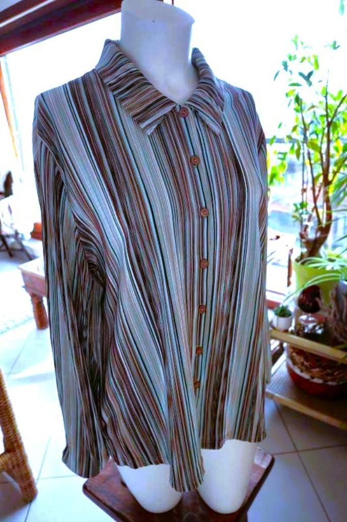 creatief vintage dressing rechtlijnig getinte blouse, Kleding | Dames, Blouses en Tunieken, Zo goed als nieuw, Maat 42/44 (L)