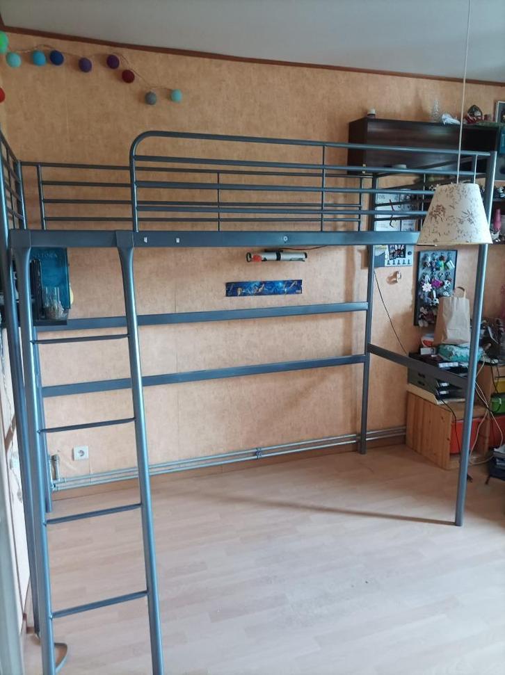 Hoogslaper 90x200, Huis en Inrichting, Slaapkamer | Stapelbedden en Hoogslapers, Gebruikt, Hoogslaper, 90 cm, 200 cm, Eenpersoons