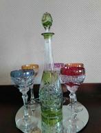 Val Saint Lambert karaf  en 5 glazen VSL of Hütte, Antiek en Kunst, Ophalen