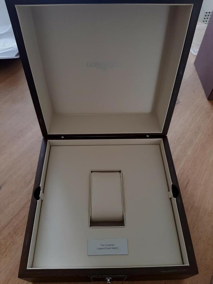 LONGINES, grote houten en leren kist, MINT staat, Ophalen of Verzenden, Zo goed als nieuw