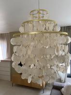 Goudkleurige hanglamp van parelmoer - Maison du Monde, Ophalen, 50 tot 75 cm, Glas, Nieuw