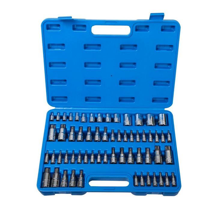 Coffret 60 Clés à douille Six pans  E 1/4", 3/8" & ½", Auto diversen, Autogereedschap, Nieuw, Ophalen of Verzenden