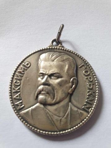 Médaille l'écrivain russe Maxime Gorki par Contaux
