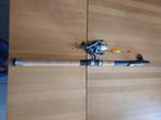 Teleskoop Cranesports hengel met werpmolen, Watersport en Boten, Hengelsport | Algemeen, Ophalen, Zo goed als nieuw, Werphengel