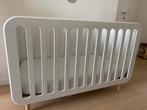 Lit bébé blanc avec sommier réglable, Enlèvement, Comme neuf, Lit