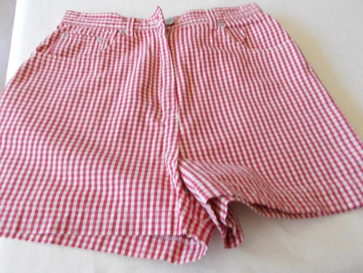 NIEUWE short met vichy ruitje, Kleding | Dames, Broeken en Pantalons, Nieuw, Rood, Ophalen of Verzenden