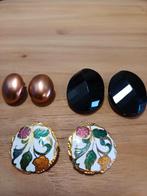 3 paar vintage oorclips/oorbellen vrij oud zie beschrijving, Ophalen