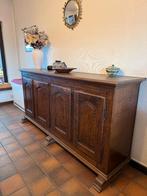 Buffetkast donkerbruin gebeitst eiken, 25 à 50 cm, 200 cm ou plus, Avec tablette(s), Enlèvement