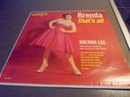 Brenda Lee    that's all, Cd's en Dvd's, Vinyl | Pop, Ophalen of Verzenden