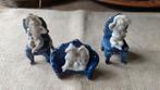 Blauw - witte miniatuur figuurtjes zeldzaam 1920s, Antiek en Kunst, Ophalen of Verzenden