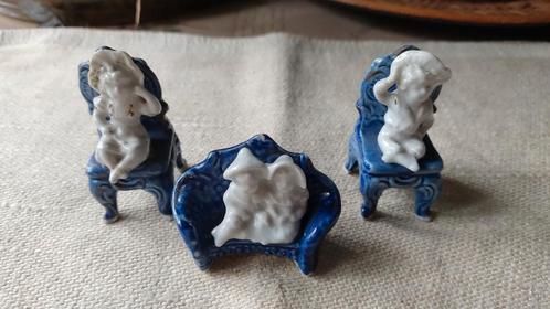 Figurines miniatures bleues et blanches rares des années 192, Antiquités & Art, Antiquités | Céramique & Poterie, Enlèvement ou Envoi
