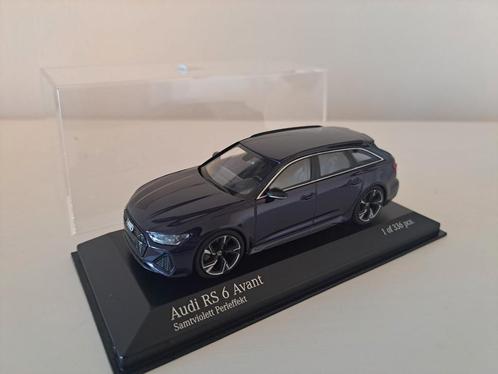 Audi RS6 Avant paars 1/43 Minichamps 1 van 336 stuks, Hobby en Vrije tijd, Modelauto's | 1:43, Zo goed als nieuw, Auto, MiniChamps