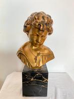 Buste de jeune homme, H 39 cm, Antiquités & Art, Enlèvement ou Envoi