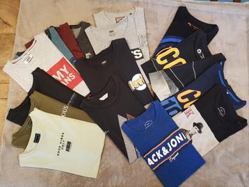 Pakket T-shirts - 17 stuks - verschillende merken (Maat XS) beschikbaar voor biedingen