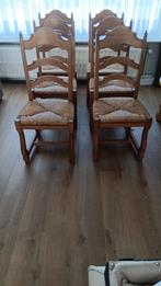 Eiken stoelen, Huis en Inrichting, Stoelen, Ophalen, Gebruikt, Overige kleuren, Rustiek