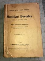 Livre Mr Beverley pièce en 4 actes - 2eme édition 1925, Antiquités & Art