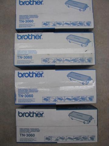 4 st originele toners Brother TN-3060 in geheel dichte dozen beschikbaar voor biedingen