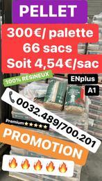Pellet  300€/palette 66 sacs (4,54€/sac) % RESINEUX EN+ A1, Jardin & Terrasse, Bois de chauffage