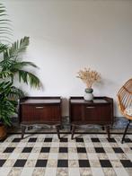 Vintage sixties nachtkastjes | midcentury kastjes | retro, Ophalen, Gebruikt, 45 tot 65 cm, Minder dan 55 cm