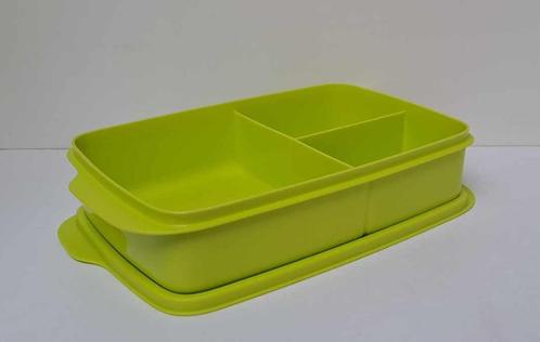 Tupperware « Lunchbox Gecompartimenteerde » Groen, Huis en Inrichting, Keuken | Tupperware, Nieuw, Bus of Trommel, Groen, Ophalen of Verzenden