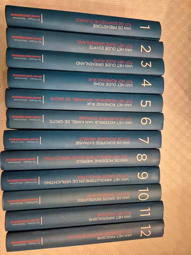 Wereldgeschiedenis deel1 t/m deel 12 (De Morgen), Boeken, Geschiedenis | Wereld, Zo goed als nieuw, Overige gebieden, Ophalen