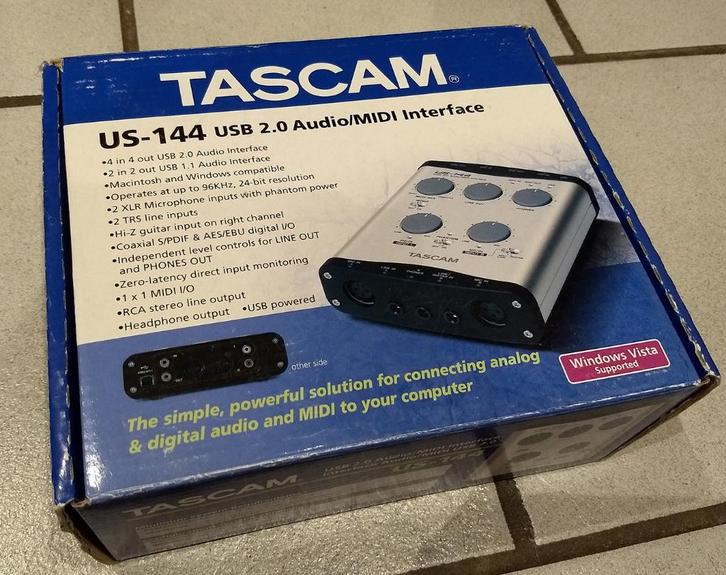 Tascam US-144 (USB/FireWire-audio-interface), Muziek en Instrumenten, Soundmodules, Gebruikt, Overige merken, Ophalen of Verzenden