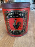 Antiek Koffieblik Grande Épicerie Nationale - Café Torréfié, Enlèvement, Comme neuf, Café