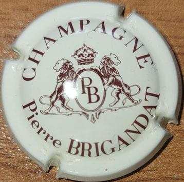 Champagnecapsule Pierre BRIGANDAT crème & bruin nr.03